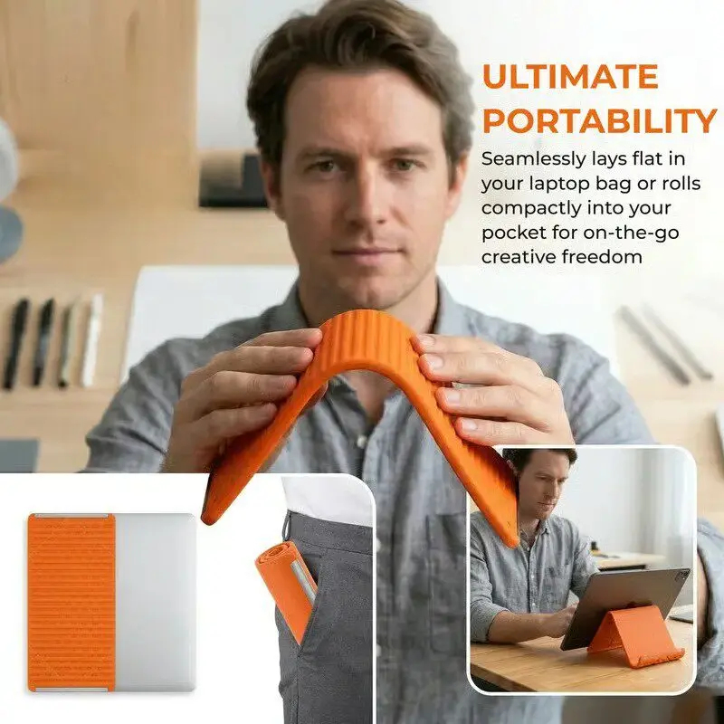 Tablet Accessories Gifts - حامل هاتف قابل للطي من السيليكون