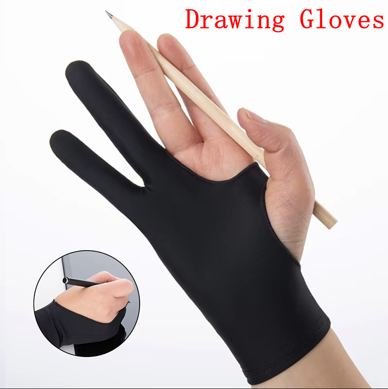 Drawing Glove Artist - قفاز رسم مضاد للقاذورات بإصبعين للفنان