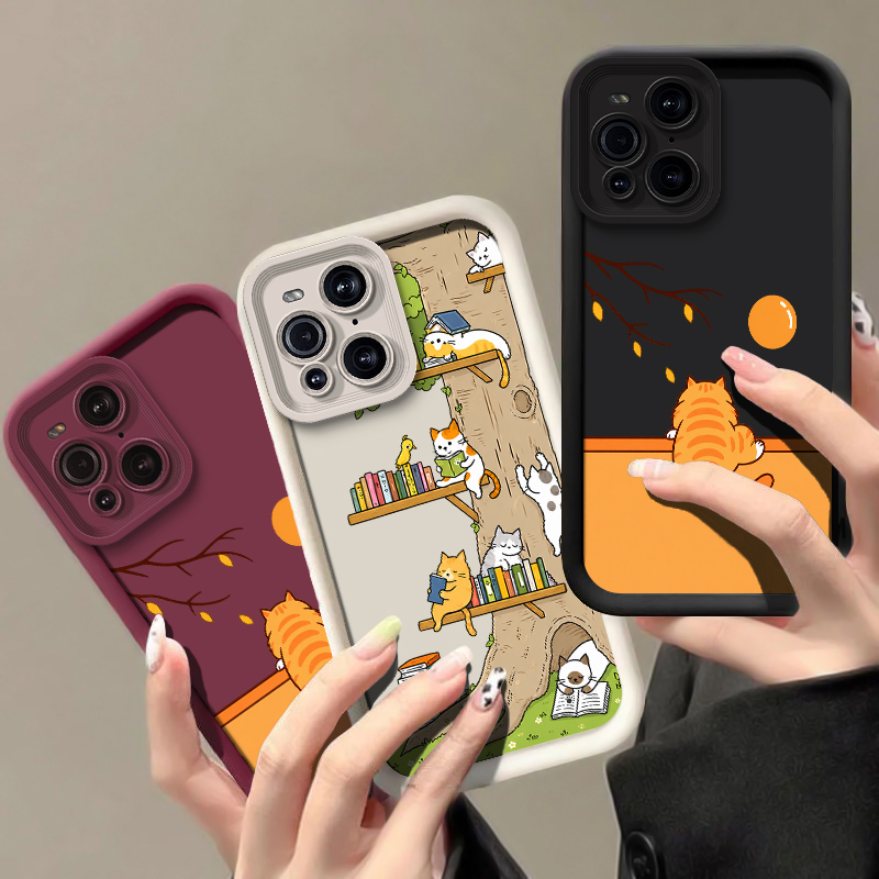 Oppo Find X8 - غطاء هاتف بتصميم كرتوني على شكل