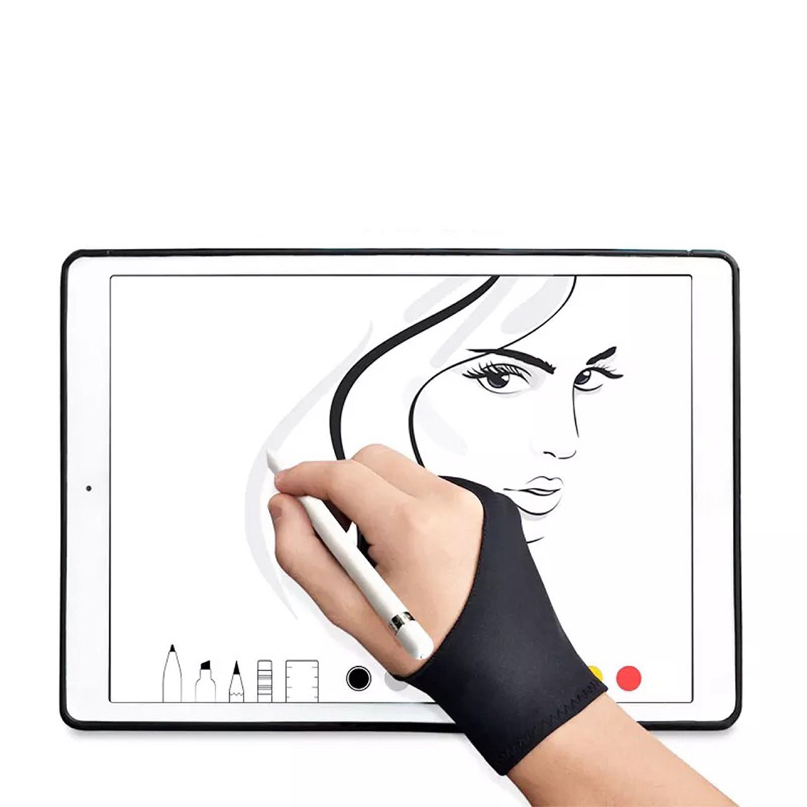 قطعتان من قفازات الرسم المضادة - مراجعة Drawing Glove Artist وسعره