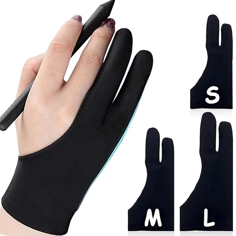 قفاز رسم مضاد للمس بفتحتين للأ - مراجعة Drawing Glove Artist وسعره