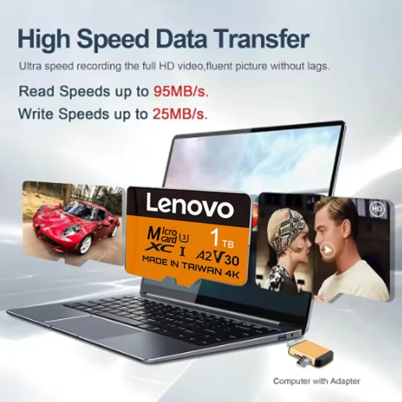 بطاقات ذاكرة لينوفو سكيور 512  - مراجعة Microsd Card Tablet وسعره