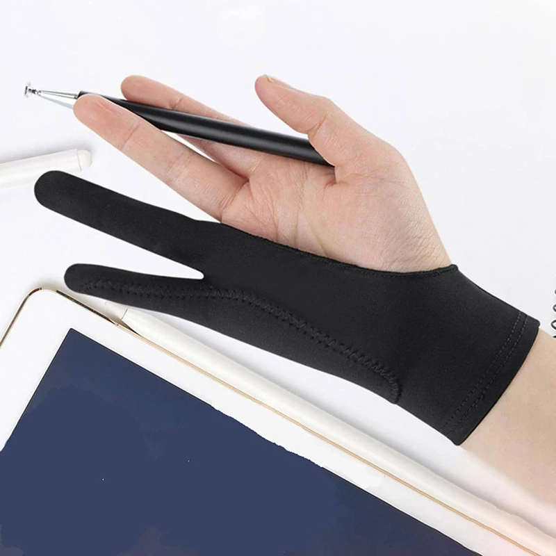 1/2 طبقات الفن 2 إصبع مكافحة ا - مراجعة Drawing Glove Artist وسعره