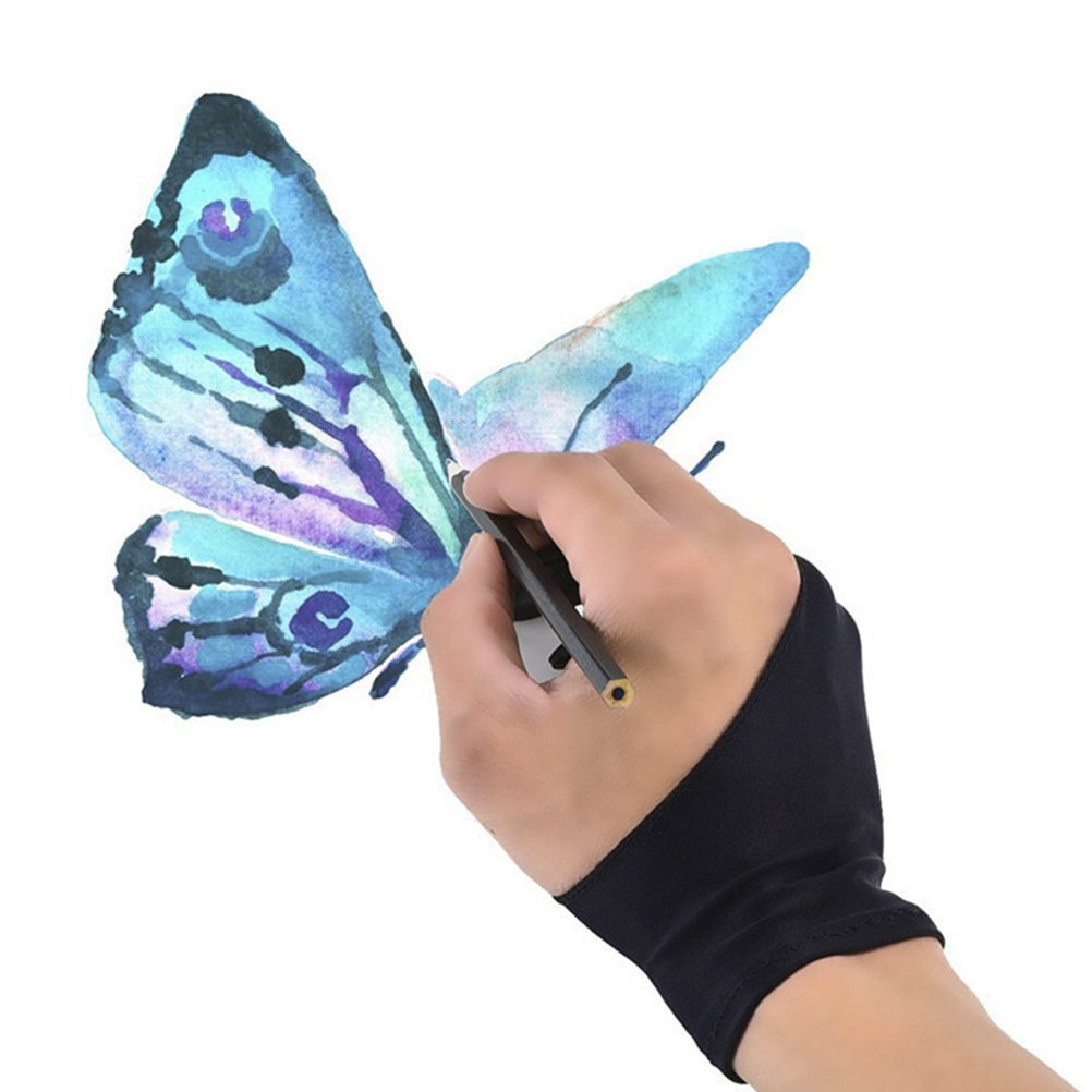قطعة واحدة: قفاز أسود بفتحتين  - مراجعة Drawing Glove Artist وسعره