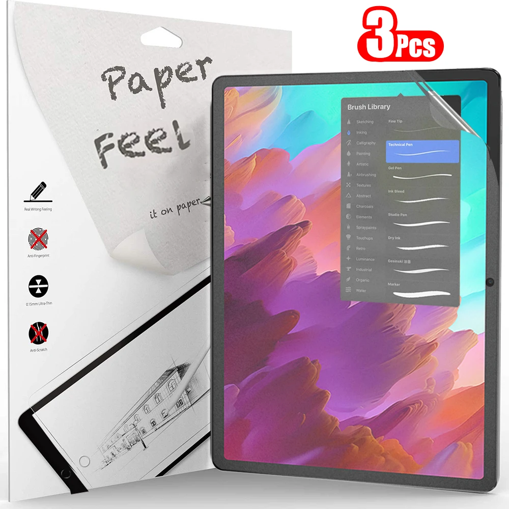 3 قطعة مثل ورقة يشعر حامي الشا - مراجعة Tablet Accessories Lenovo وسعره