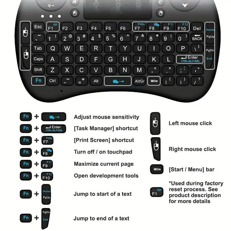 لوحة مفاتيح لاسلكية صغيرة 2.4  - مراجعة Windows Tablet Accessories وسعره