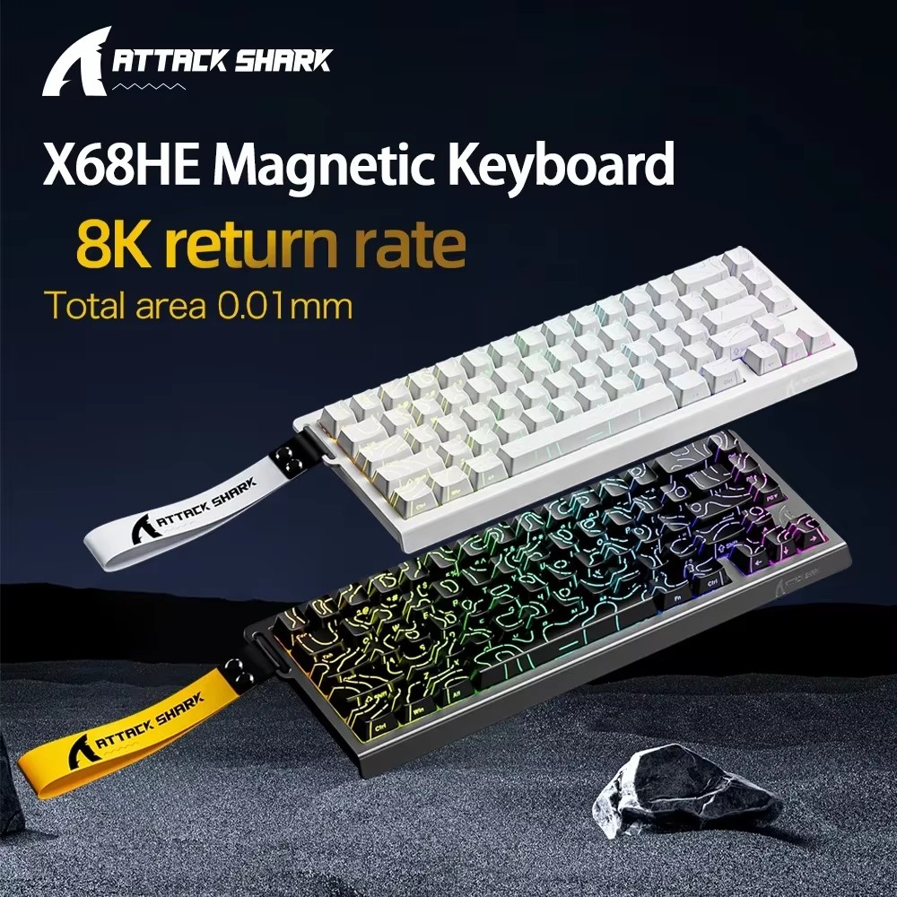 ATTACK SHARK X68HE لوحة المفات - مراجعة Tablet Accessories Gifts وسعره