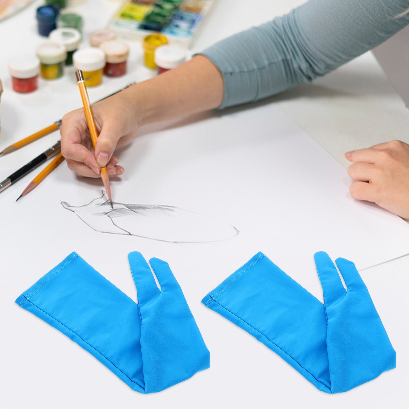 زوج من قفازات الرسم ذات الأصاب - مراجعة Drawing Glove Artist وسعره